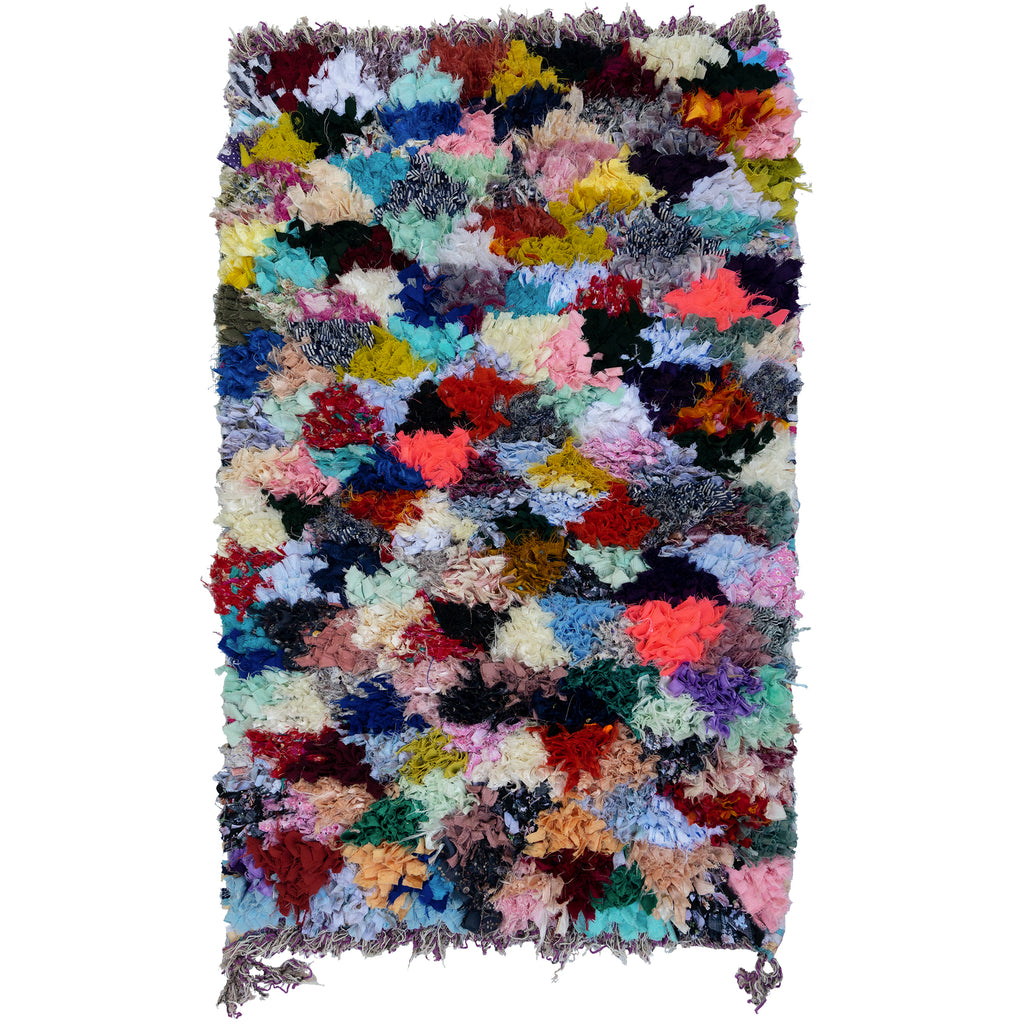 新品未使用 Moroccan boucherouite 焦げ臭 rug ポシャルウィット