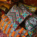 Authentic Vintage Moroccan Berber Cushion, Moroccan Cushion Cover, Handmade Knotted Wool Cushion Cover, L64xW33 cm