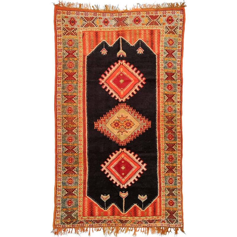 Vintage Ait Ouaouzguite Tribal Rug