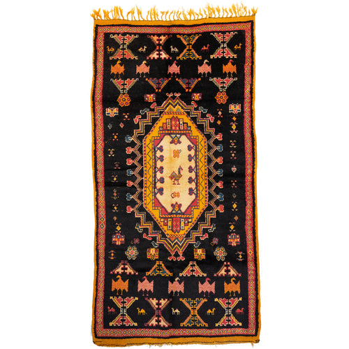 Vintage Ait Amer Taznakht Tribal Rug