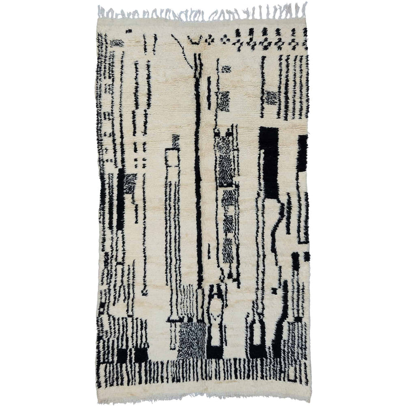 Authentic Moroccan Berber Rug, Azilal Tribal Rug, Quality Handmade Knotted Wool Rug, L250xW140 cm