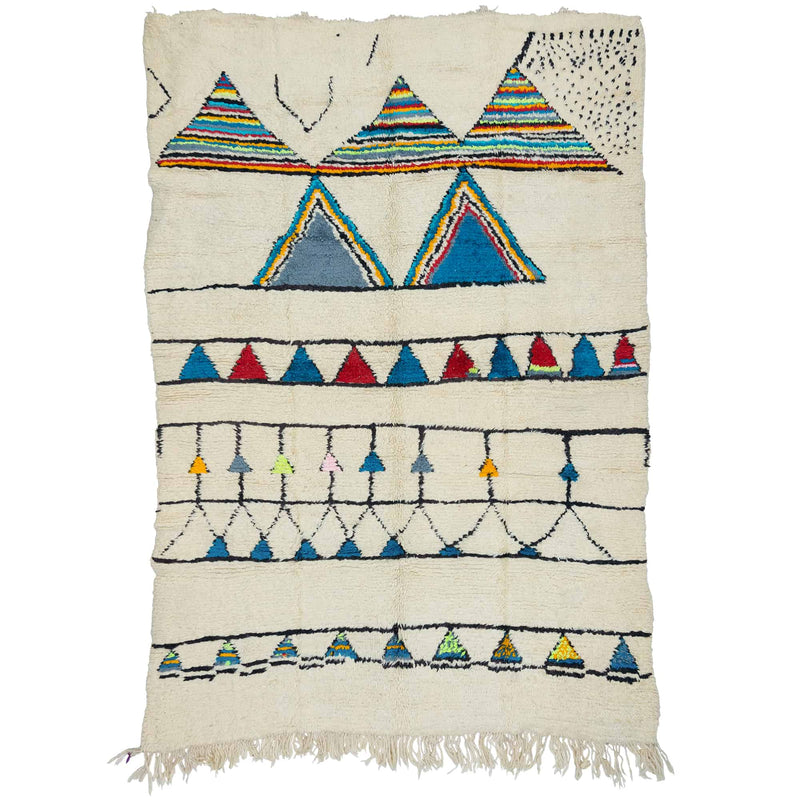 Authentic Moroccan Berber Rug, Azilal Tribal Rug, Quality Handmade Knotted Wool Rug, L265xW170 cm