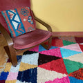 Old Moroccan Boucherouite Rag Rug