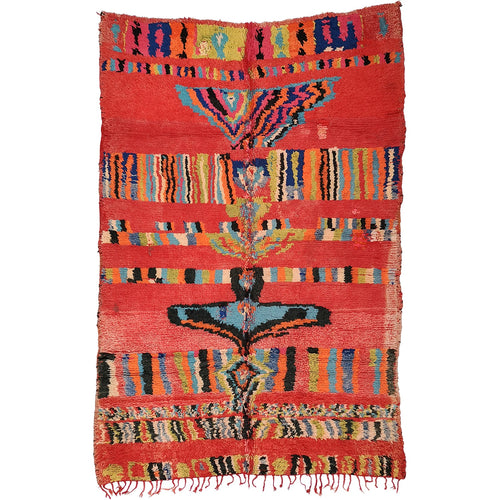 Vintage Boujad Tribal Art Rug