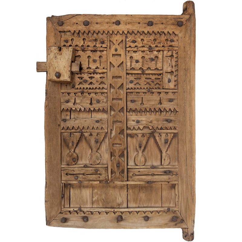 Antique 18th century granary door from Morocco