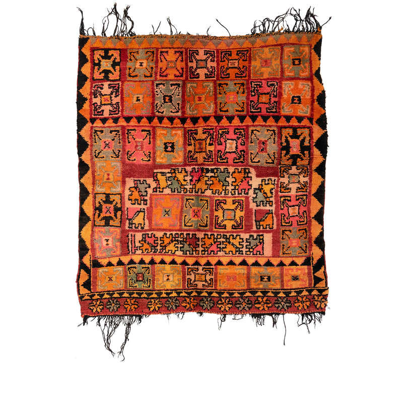 Vintage Zaer Tribal Rug